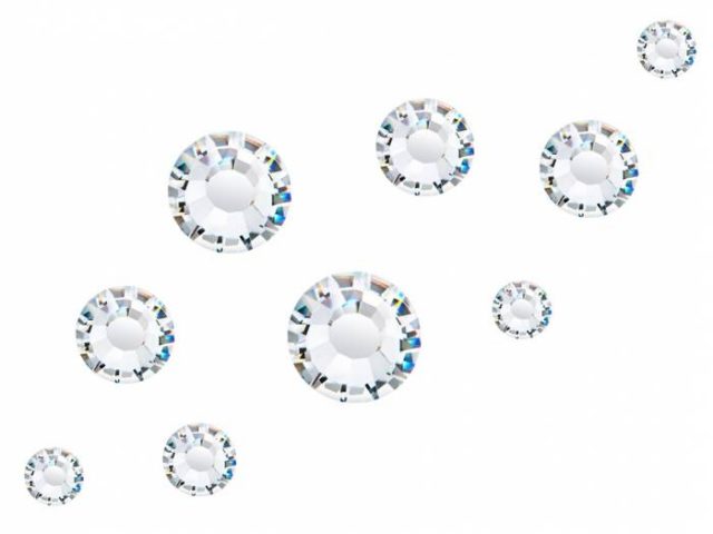 PRECIOSA NO HOT FIX CRYSTALS Mixed Sizes pack of 200 Clear - Caught You ...