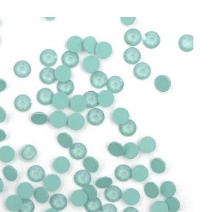 Swarovski® Round Flat Back - Mint Green