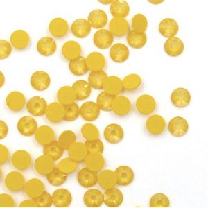Swarovski® Round Flat Back - Buttercup