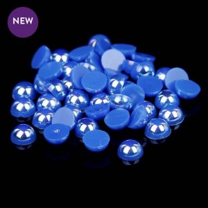 Flatback Pearls 2mm Pack of 350 - Dark Blue AB